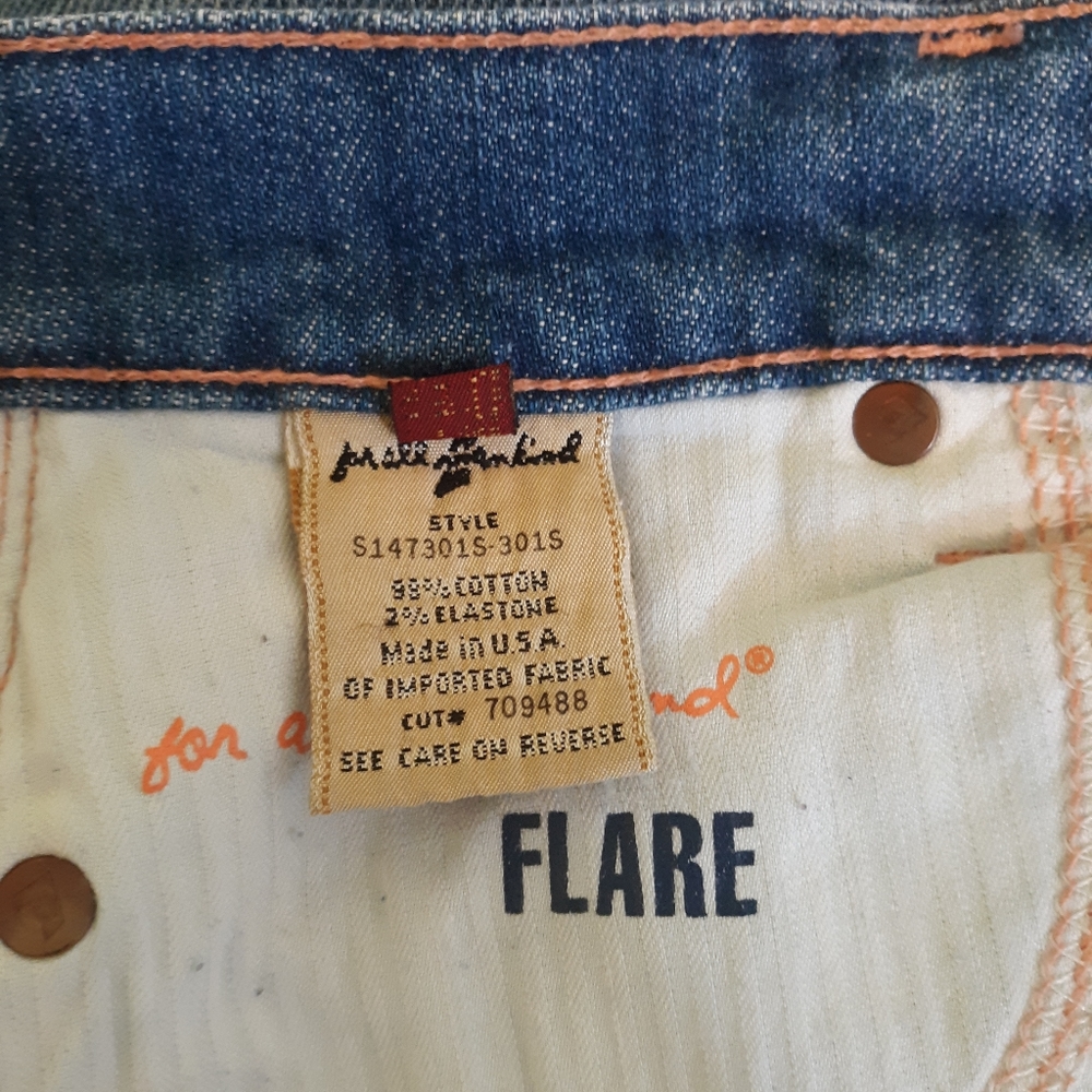 7 for all mankind denim mini skirt sz 28 *M - Picture 2 of 6